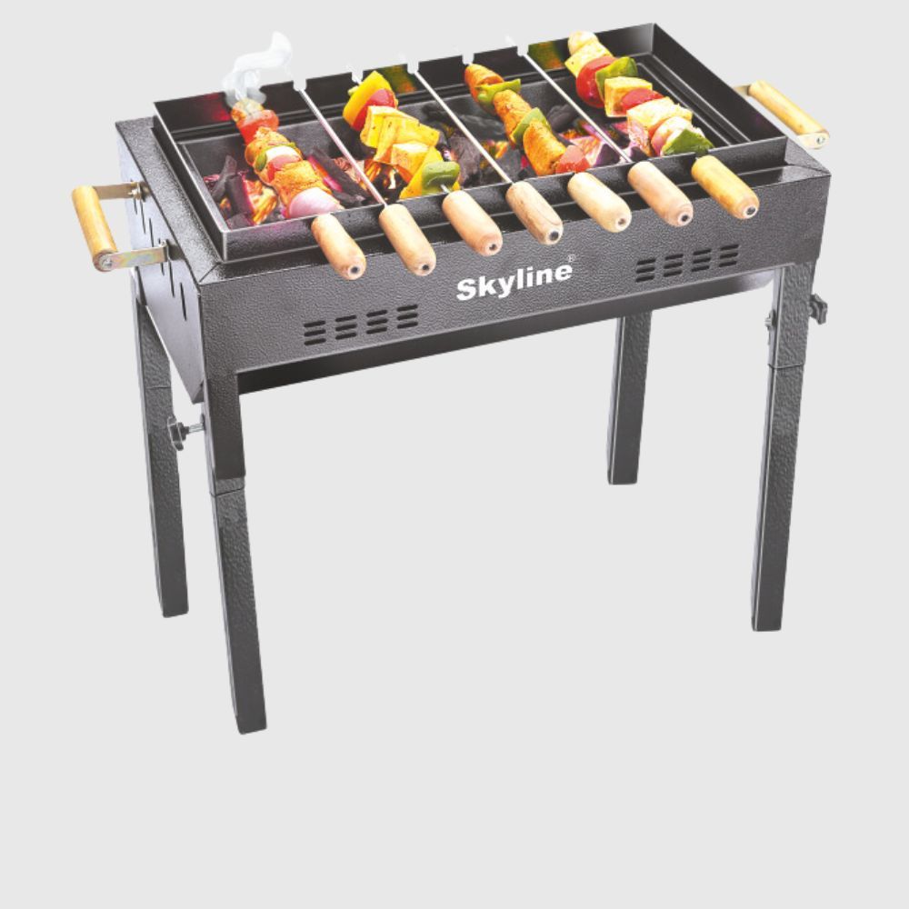 Skyline Garden Charcoal Barbecue with 7 Skews – The Perfect